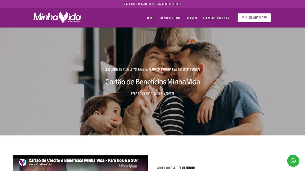 Site Cartão Minha Vida