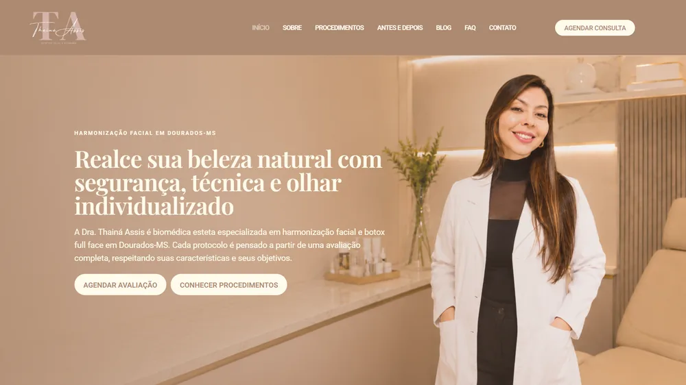 Site Dra. Thainá Assis