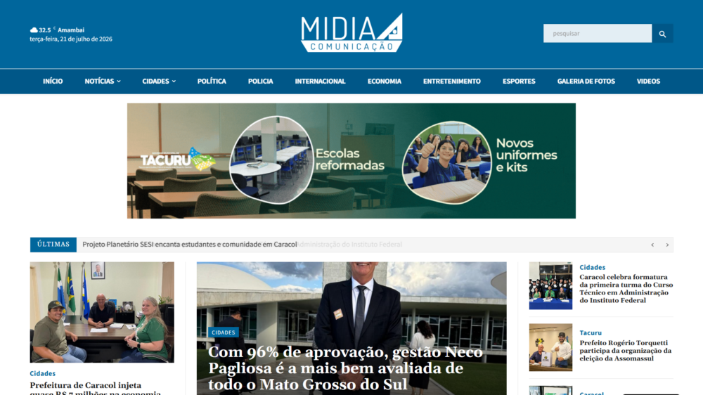 Site Mídia A Comunicação