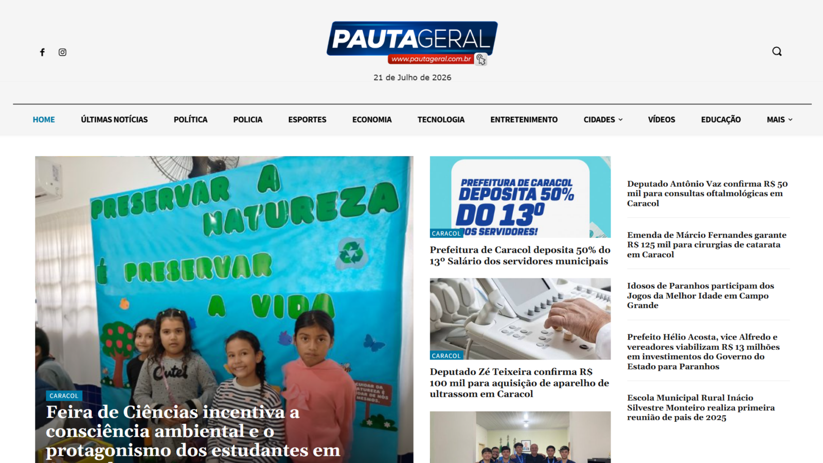 Pauta Geral