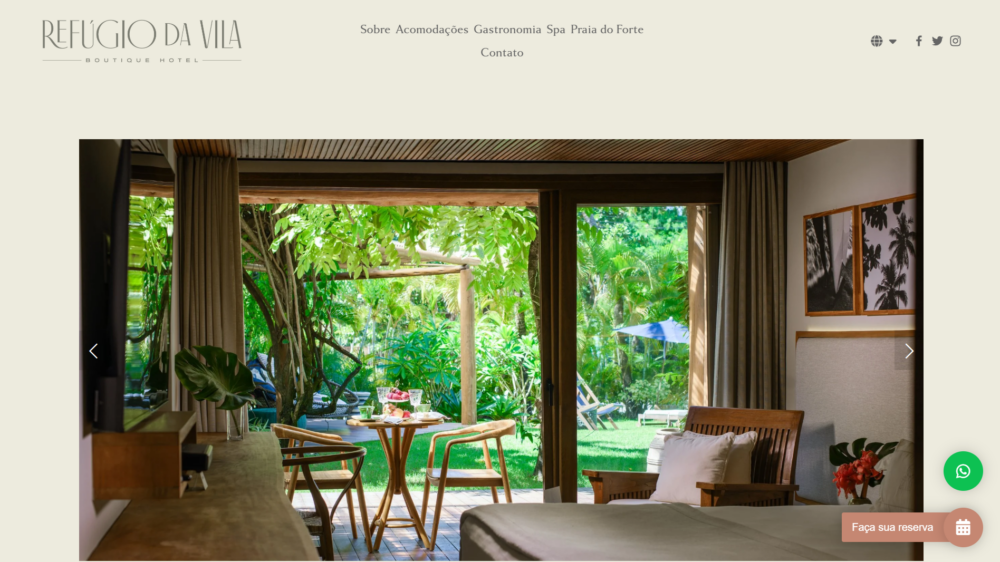 Site Refúgio da Vila Boutique Hotel & Spa