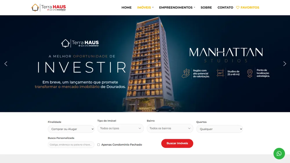 Site Terra Haus Imobiliária