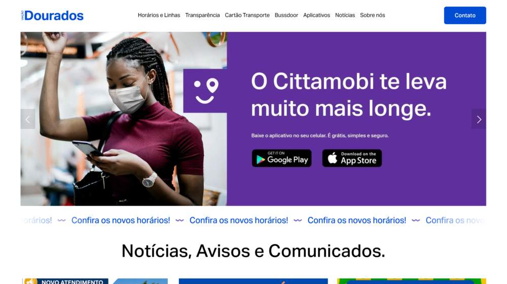 Site Viação Dourados