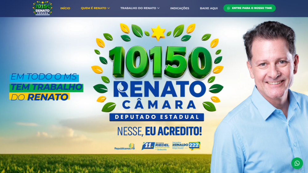 Site Renato Câmara Candidato a Deputado Estadual do MS