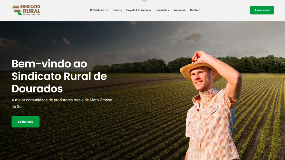 Site Sindicato Rural de Dourados