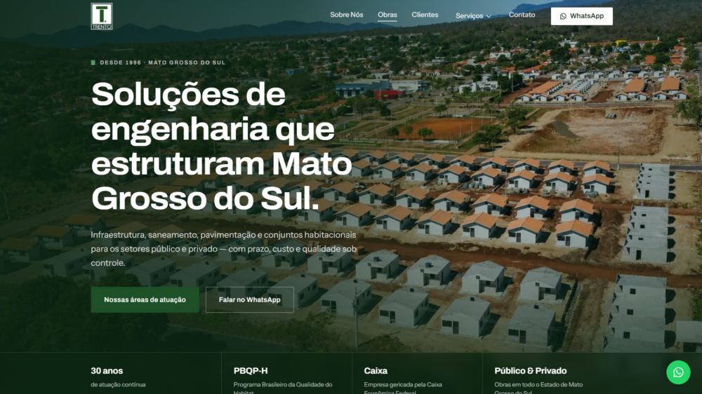Site Trento – Soluções em Engenharia Urbana