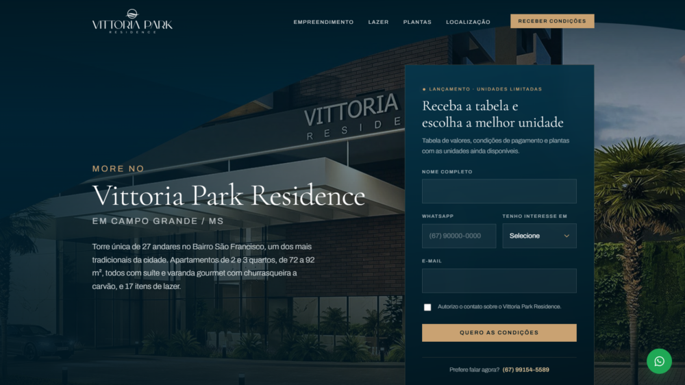 Site Vittoria Park Campo Grande